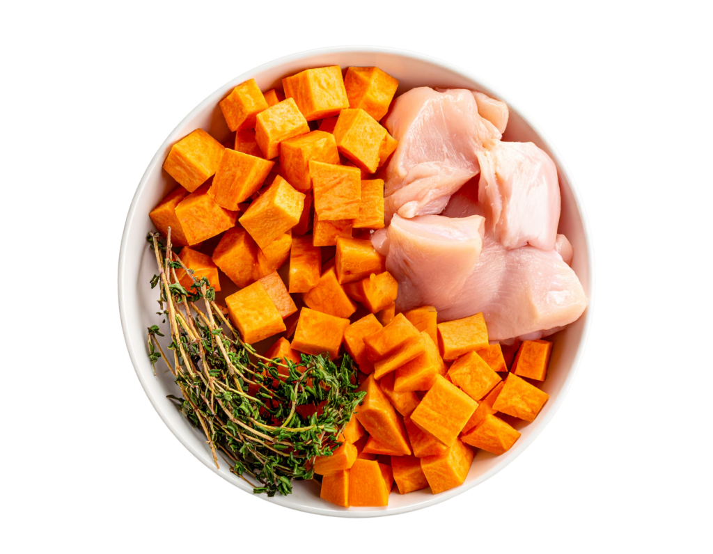 Chicken Ingredients Cutout Artwork