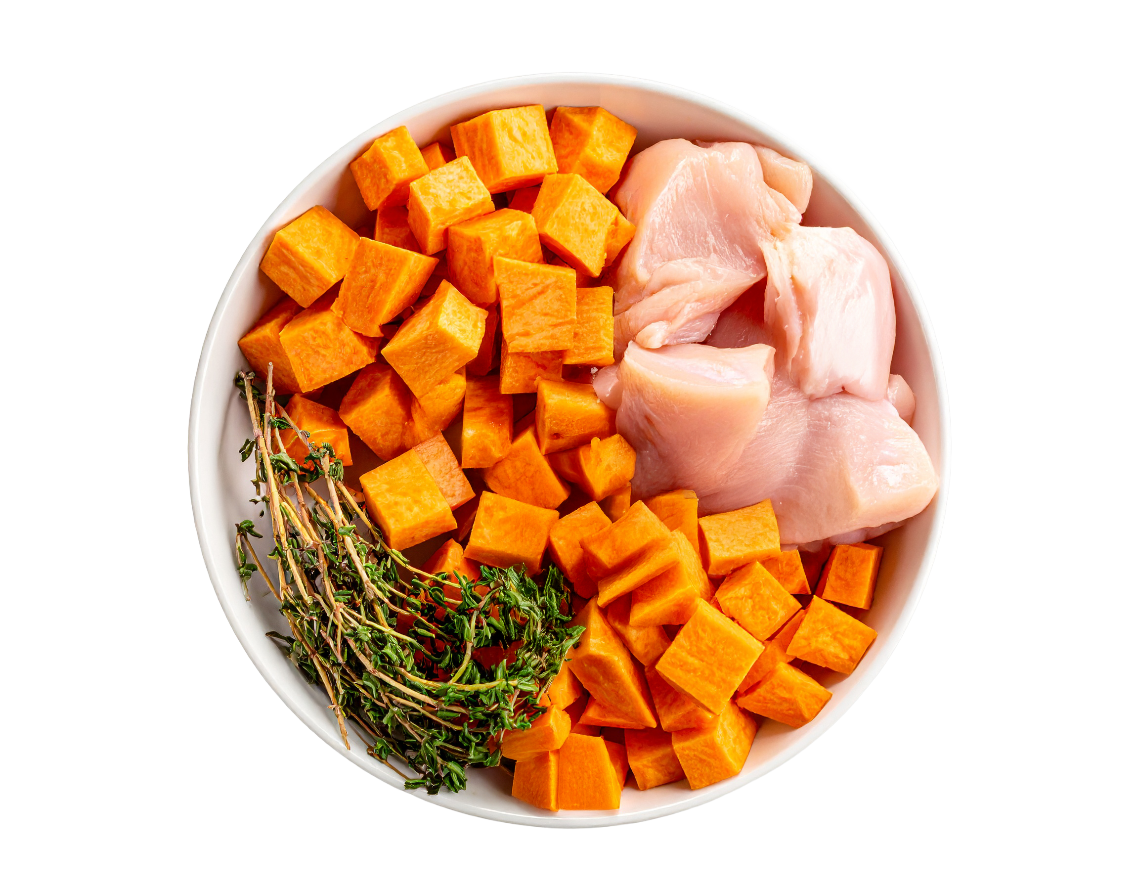 Chicken Ingredients Cutout Artwork