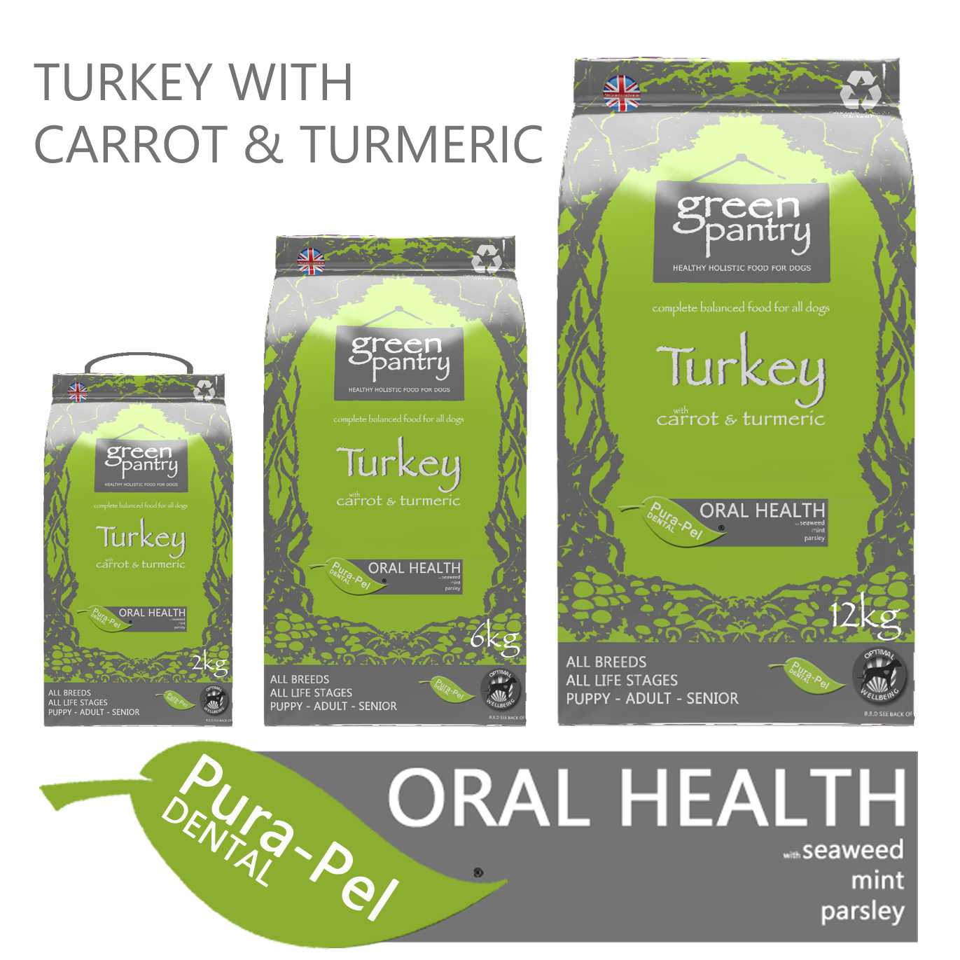 Green Pantry Turkey with Carrot & Turmeric dry dog food