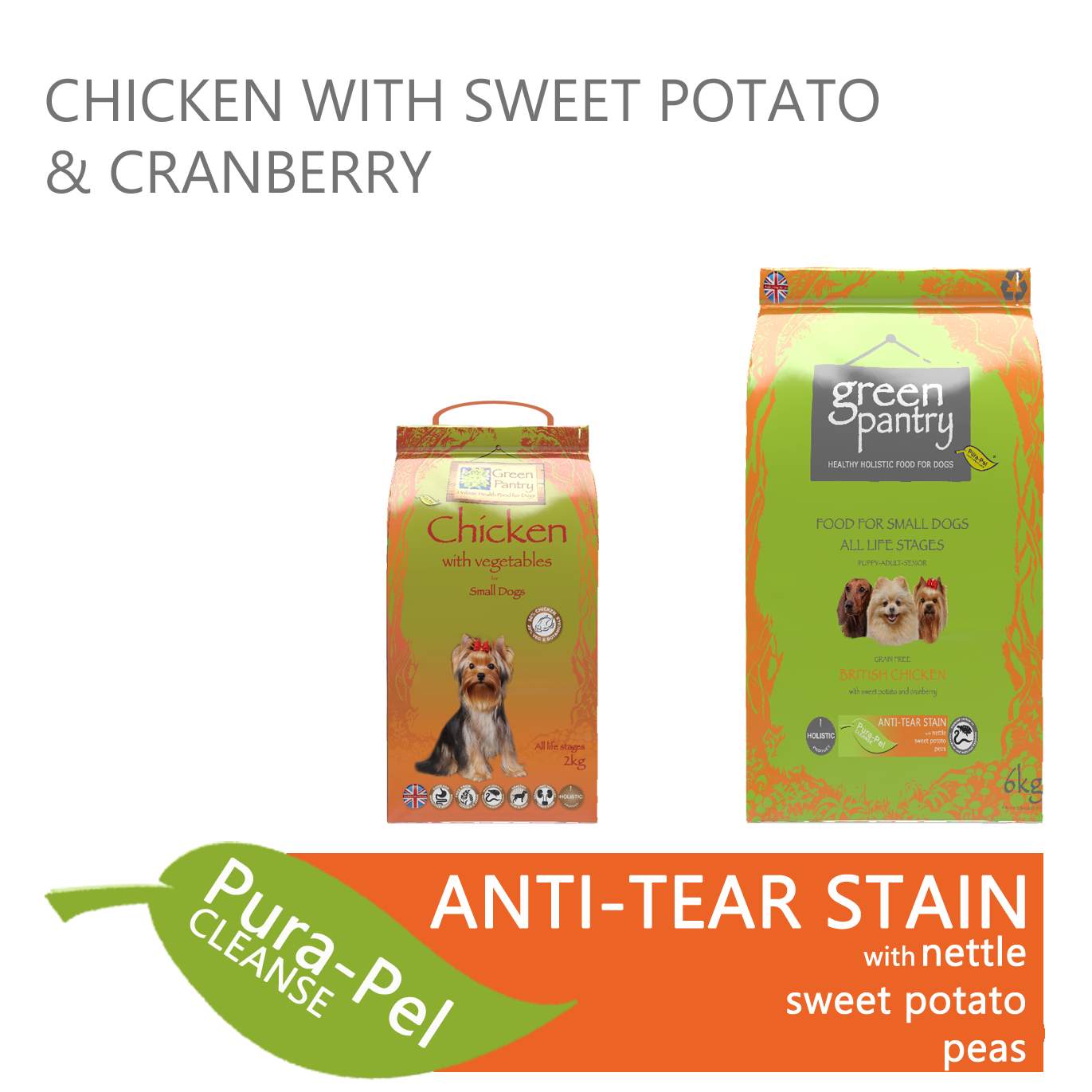 Green Pantry Chicken with Sweet Potato and Cranberry dry dog food