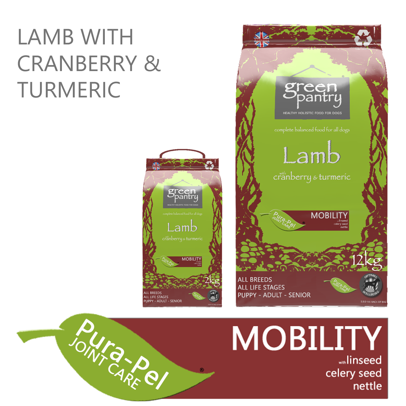 Green Pantry Lamb with Cranberry & Turmeric Dry Complete Dog Food Green Pantry